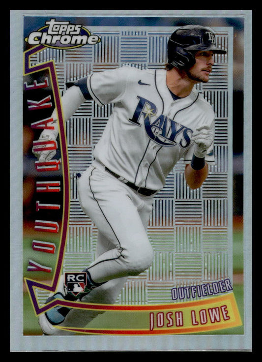 2022 Topps Chrome Sonic Youthquake #YQ-7 Josh Lowe Tampa Bay Rays