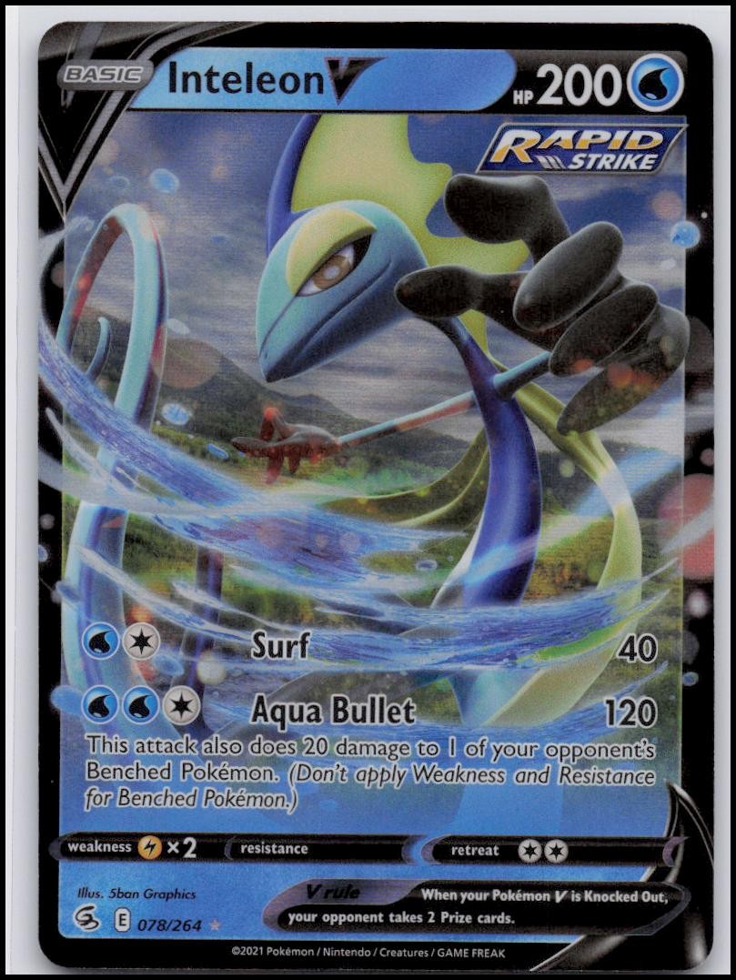 SWSH08: Fusion Strike #078/264 Inteleon V