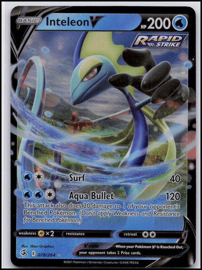 SWSH08: Fusion Strike #078/264 Inteleon V