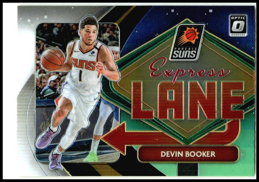 2020-21 Donruss Optic Express Lane Holo #12 Devin Booker Phoenix Suns