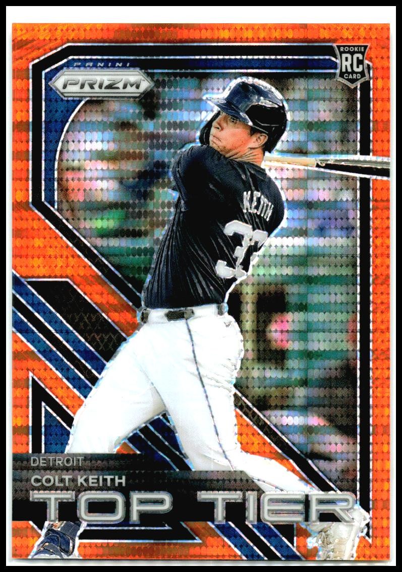 2024 Panini Prizm Top Tier Orange Pulsar Prizms #14 Colt Keith Tigers