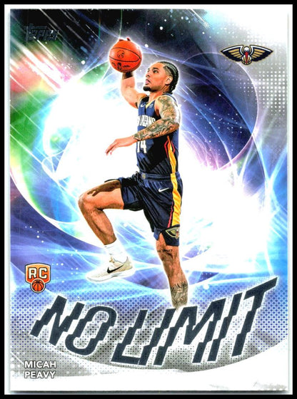 2025-26 Topps No Limit #NL-39 Micah Peavy New Orleans Pelicans