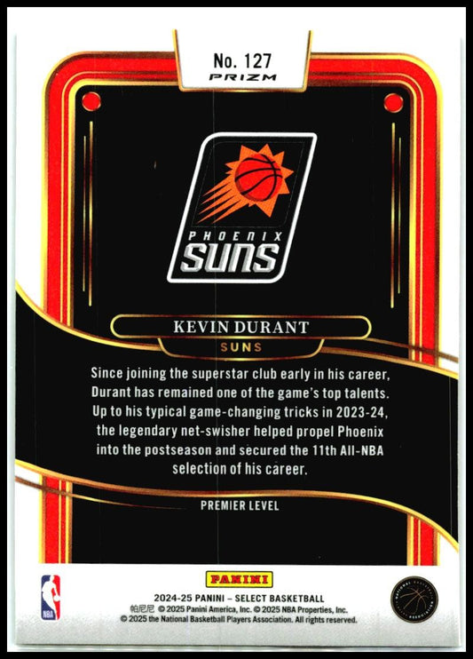2024-25 Select Purple & Green #127 Kevin Durant