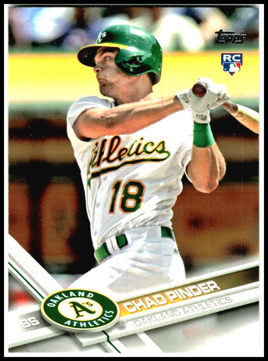 2017 Topps #146 Chad Pinder Rookie Oakland Athletics