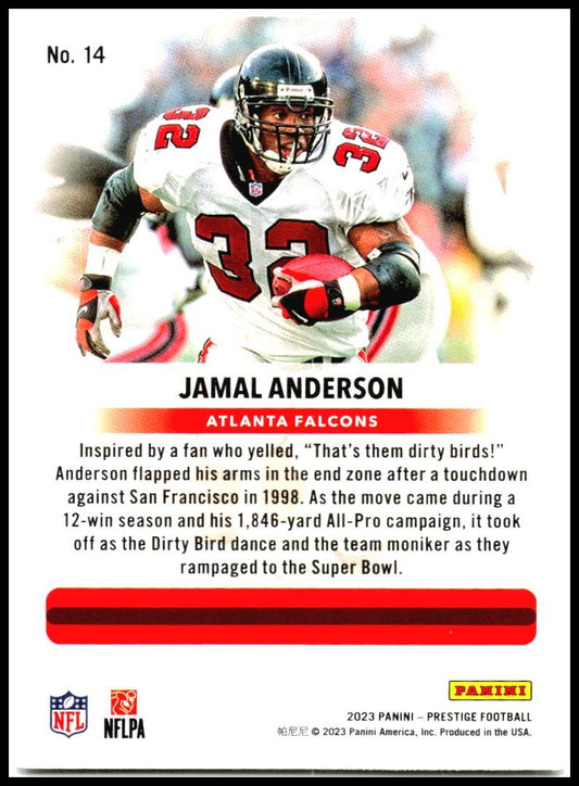 2023 Panini Prestige #14 Jamal Anderson Atlanta Falcons