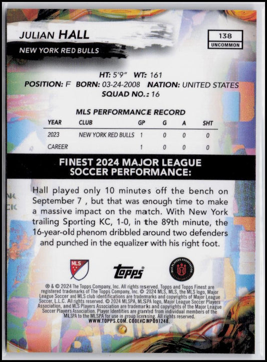 2024 Finest MLS #138 Julian Hall