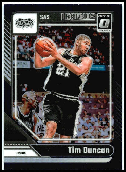 2024-25 Donruss Optic Purple #248 Tim Duncan San Antonio Spurs