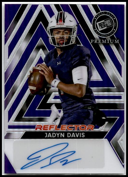 2024 Press Pass Premium Auto Prismatic Purple #BA-JD1 Jadyn Davis Auto Miami