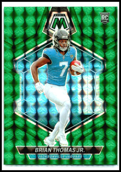 2024 Panini Mosaic Mosaic Green #323 Brian Thomas Jr. Jacksonville Jaguars