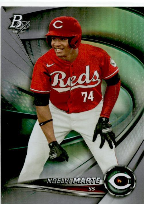 2022 Bowman Platinum Top Prospects #TOP-56 Noelvi Marte Cincinnati Reds
