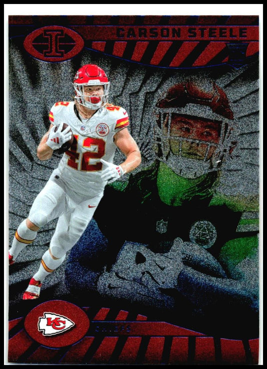 2024 Panini Illusions Sunburst Trophy Collection #44 Carson Steele Chiefs