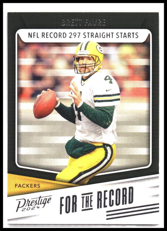 Brett Favre #FR-BF 2024 Panini Prestige For the Record