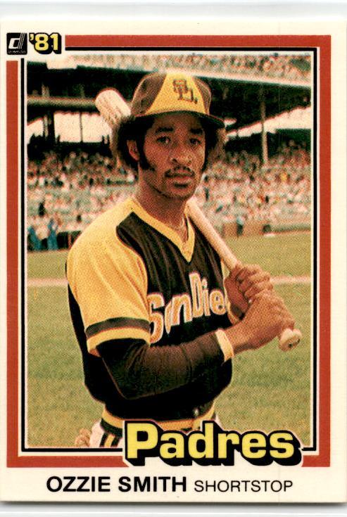 1981 Donruss #1 Ozzie Smith San Diego Padres