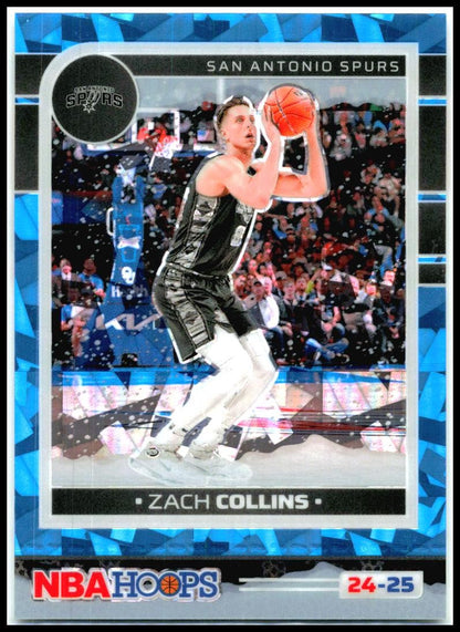 2024-25 Hoops Winter Blue Ice #57 Zach Collins San Antonio Spurs