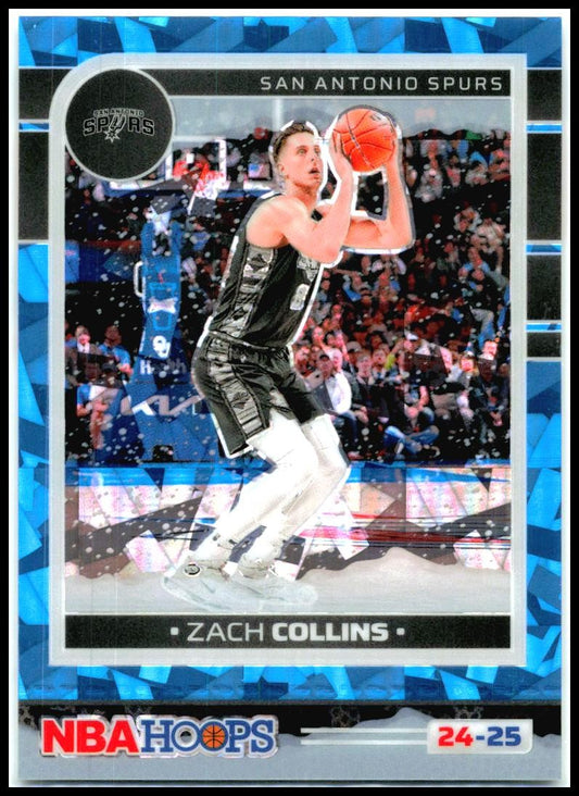 2024-25 Hoops Winter Blue Ice #57 Zach Collins San Antonio Spurs