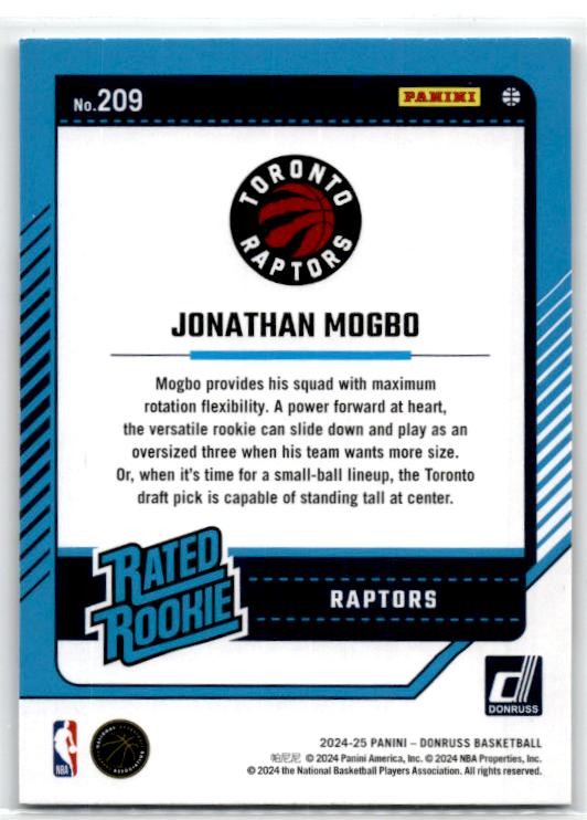 2024-25 Donruss #209 Jonathan Mogbo