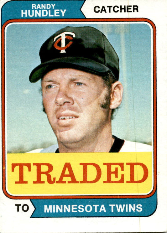 1974 Topps Traded #319T Randy Hundley Minnesota Twins