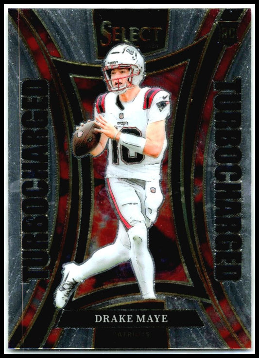 2024 Panini Select Turbocharged #24 Drake Maye New England Patriots