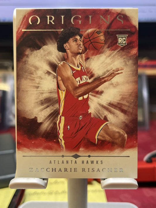 2024-25 Origins #94 Zaccharie Risacher RC Rookie Hawks