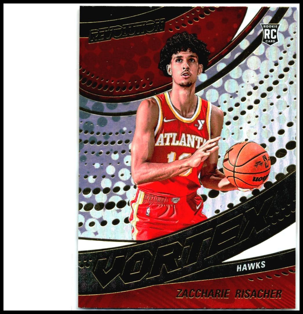2024-25 Panini Revolution Vortex #8 Zaccharie Risacher Atlanta Hawks