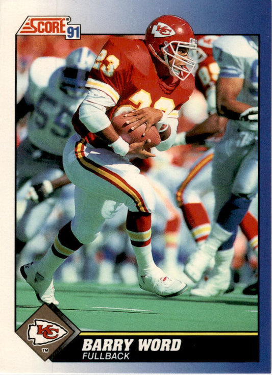 1991 Score #90 Barry Word Kansas City Chiefs