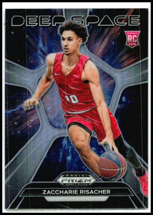 2024 Panini Prizm Draft Picks Deep Space Prizms Silver #12 Zaccharie Risacher
