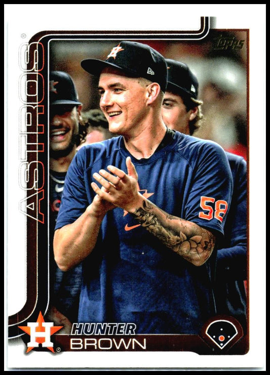 2025 Topps Golden Mirror Variation #693 Hunter Brown Houston Astros