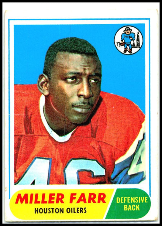 1968 Topps #172 Miller Farr Houston Oilers