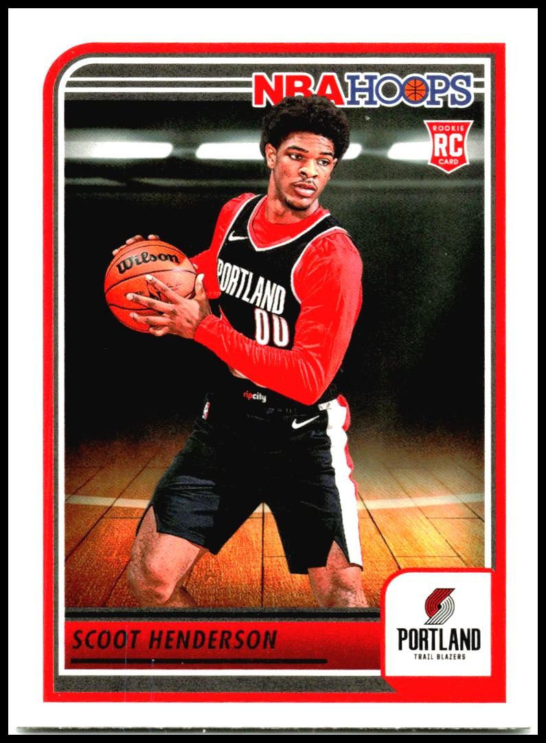 2023-24 Hoops #232 Scoot Henderson Rookie Portland Trail Blazers