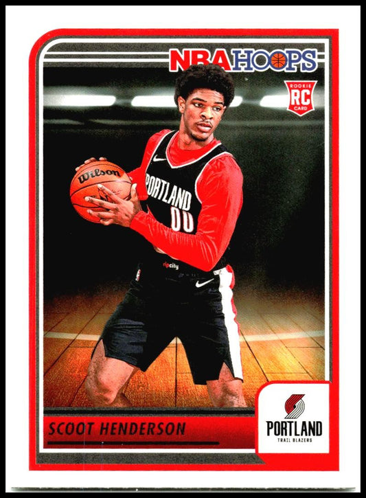 2023-24 Hoops #232 Scoot Henderson Rookie Portland Trail Blazers