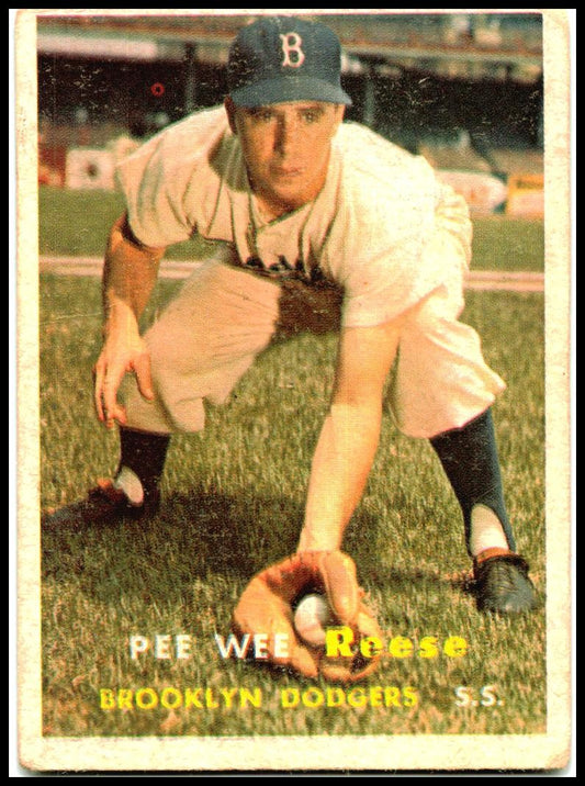 1957 Topps #30 Pee Wee Reese Brooklyn Dodgers