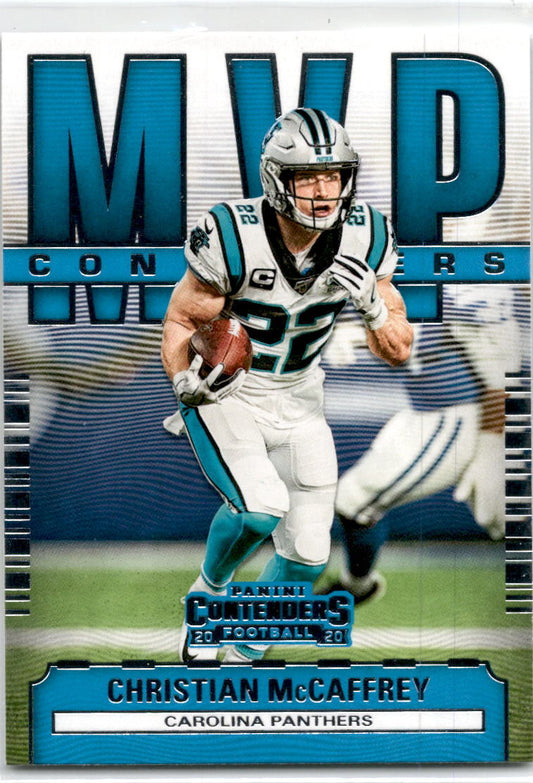 2020 Panini Contenders MVP Contenders #MC-CM Christian McCaffrey Carolina Panthe