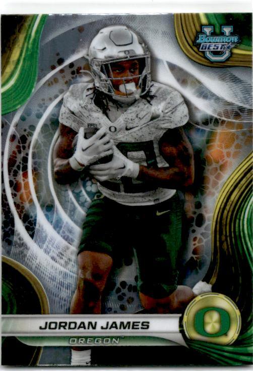 2024 Bowman University Best #80 Jordan James Oregon Ducks