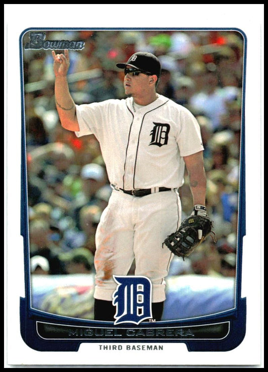 2012 Bowman #101 Miguel Cabrera Detroit Tigers