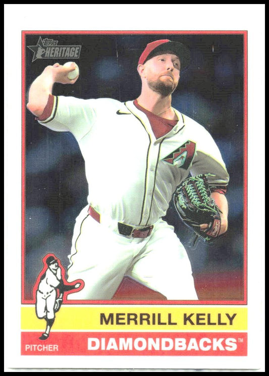 2025 Topps Heritage Chrome #287 Merrill Kelly Diamondbacks