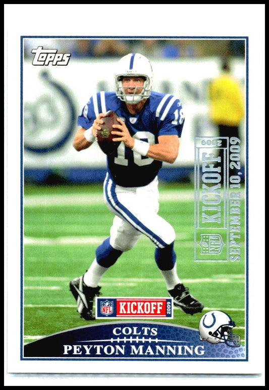 2009 Topps Kickoff Silver Holofoil #87 Peyton Manning #/2009 Indianapolis Colts