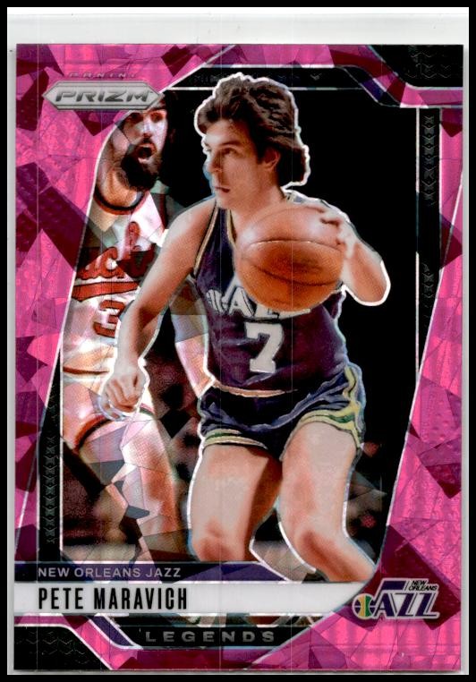 2024-25 Panini Prizm Pink Ice #278 Pete Maravich New Orleans Jazz