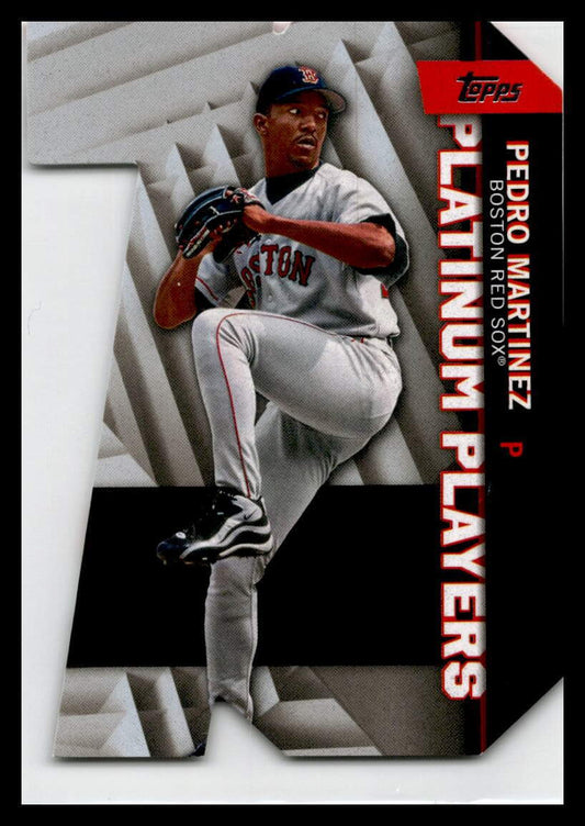 2021 Topps Platinum Players Die Cut Black  #PDC-4 Pedro Martinez Red Sox 282/299