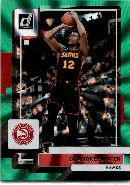 2022 Donruss Green Laser #64 De'Andre Hunter