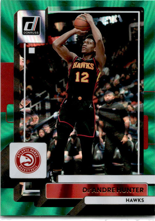 2022 Donruss Green Laser #64 De'Andre Hunter