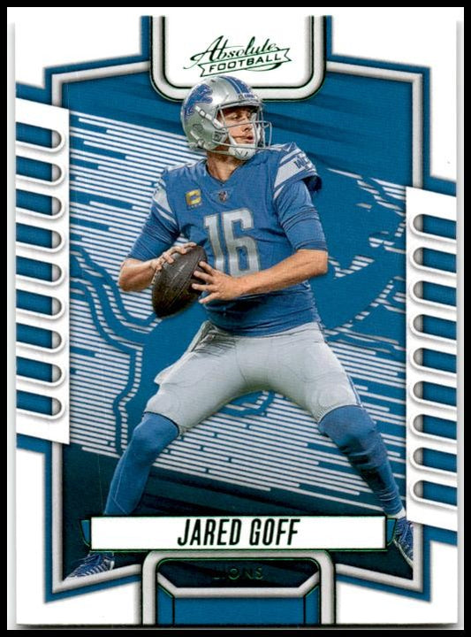 2023 Panini Absolute Green #31 Jared Goff Detroit Lions