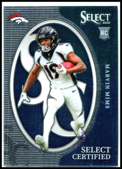 2023 Panini Select Select Certified Rookies #CRO-MMI Marvin Mims Denver Broncos