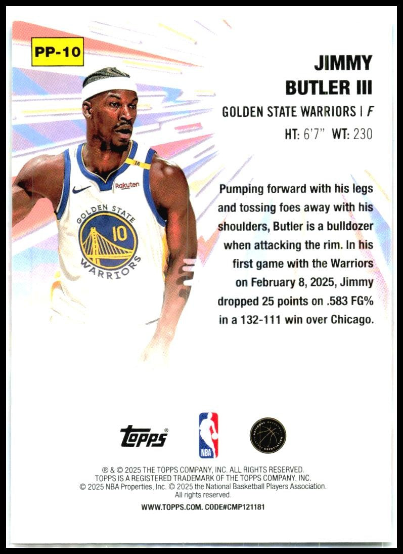 2025-26 Topps Power Players #PP-10 Jimmy Butler III Golden State Warriors
