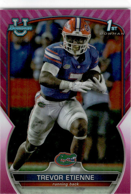 2022 Bowman University Chrome Pink #69 Trevor Etienne Florida Gators