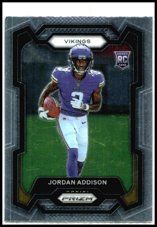 2023 Panini Prizm #368 Jordan Addison Rookie Minnesota Vikings