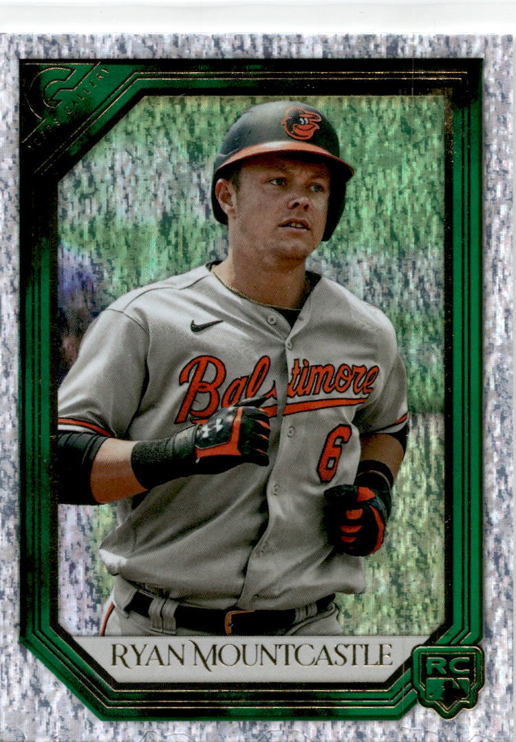 2021 Topps Gallery Green Pattern #76 Ryan Mountcastle 58/99 Baltimore Orioles