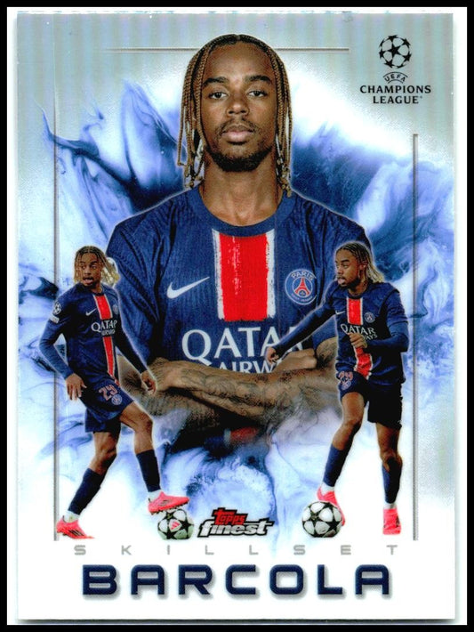 2024-25 Topps Finest UEFA Club Competitions Skill Set #SK-1 Bradley Barcola