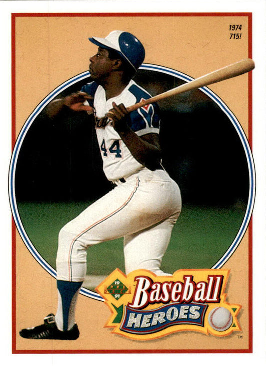 1991 Upper Deck Baseball Heroes: Hank Aaron #23 Hank Aaron Atlanta Braves