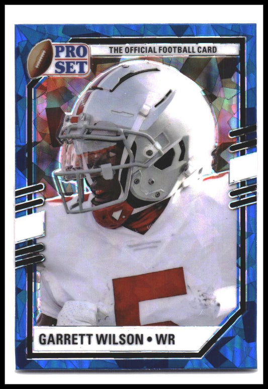 Garrett Wilson #PSP-GW1 2022 Pro Set Draft Portraits Crystal Blue