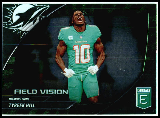 2024 Donruss Elite Field Vision Green #4 Tyreek Hill Miami Dolphins